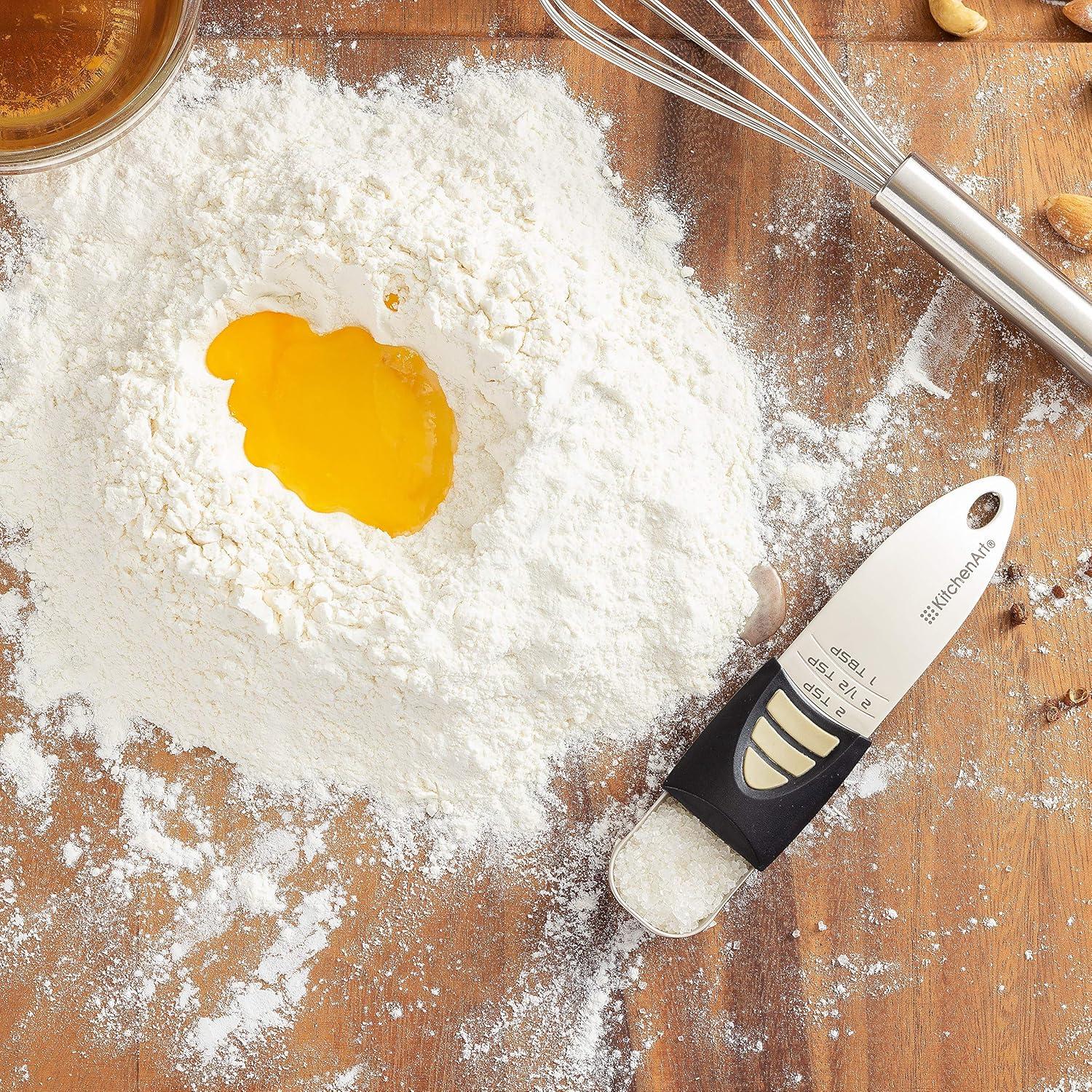 Cuchara Medidora Ajustable KitchenArt Satinada 1/2 a 1 Cucharada