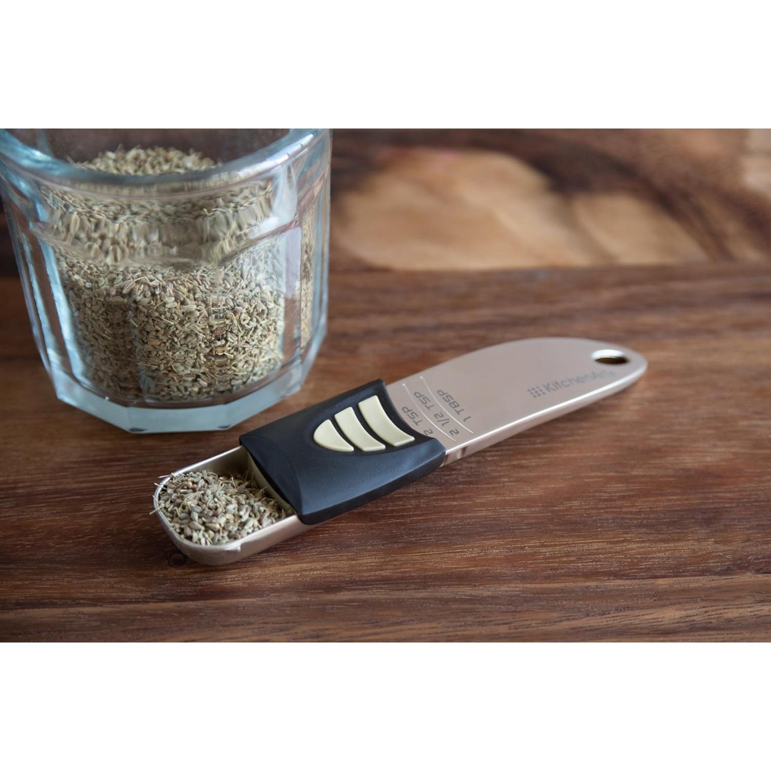 Cuchara Medidora Ajustable KitchenArt Satinada 1/2 a 1 Cucharada