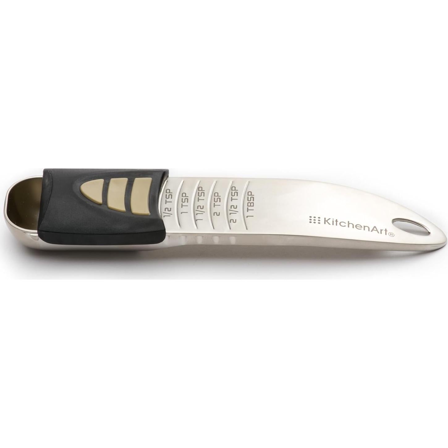 Cuchara Medidora Ajustable KitchenArt Satinada 1/2 a 1 Cucharada