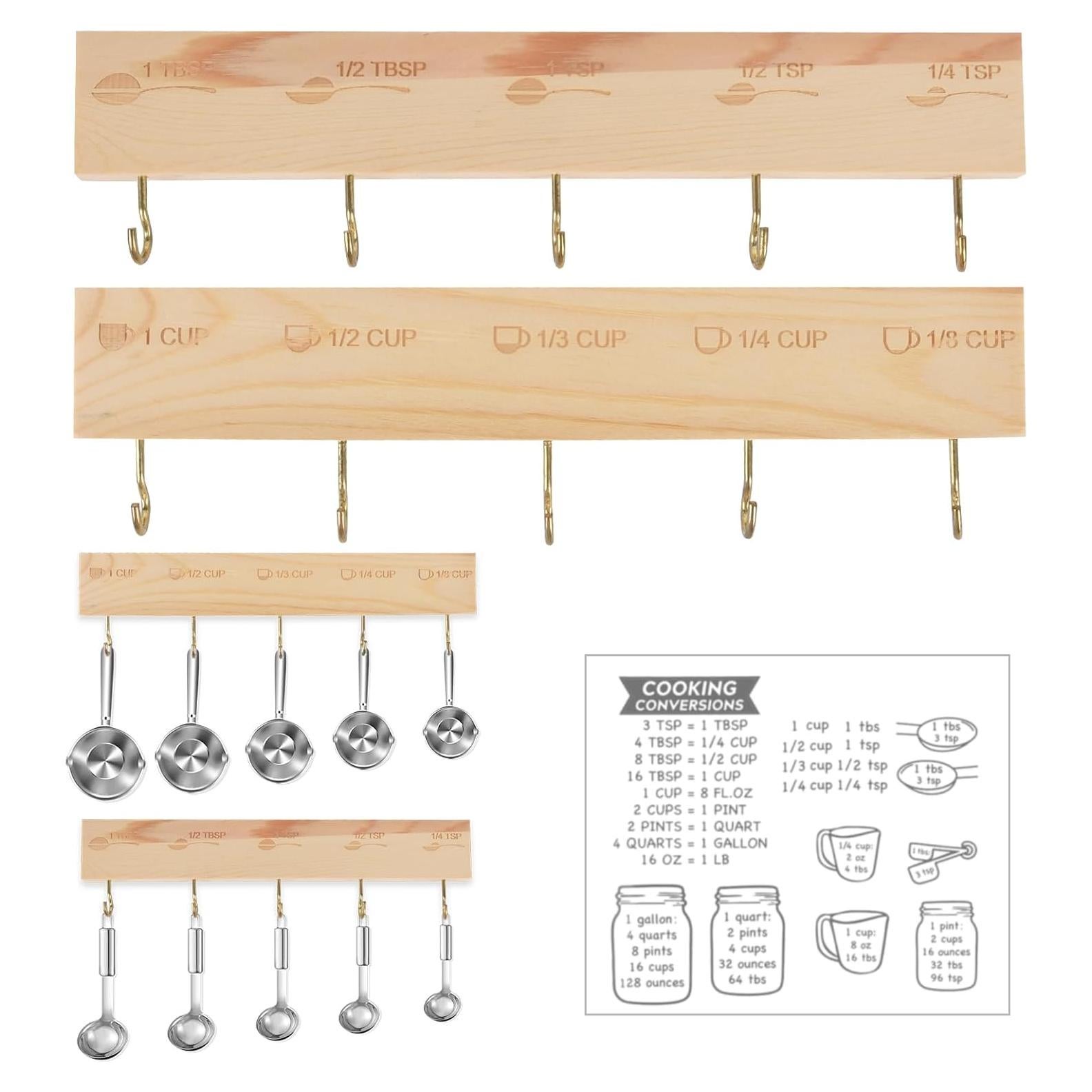 Soporte Colgante de Tazas y Cucharas Medidoras SoeKoa