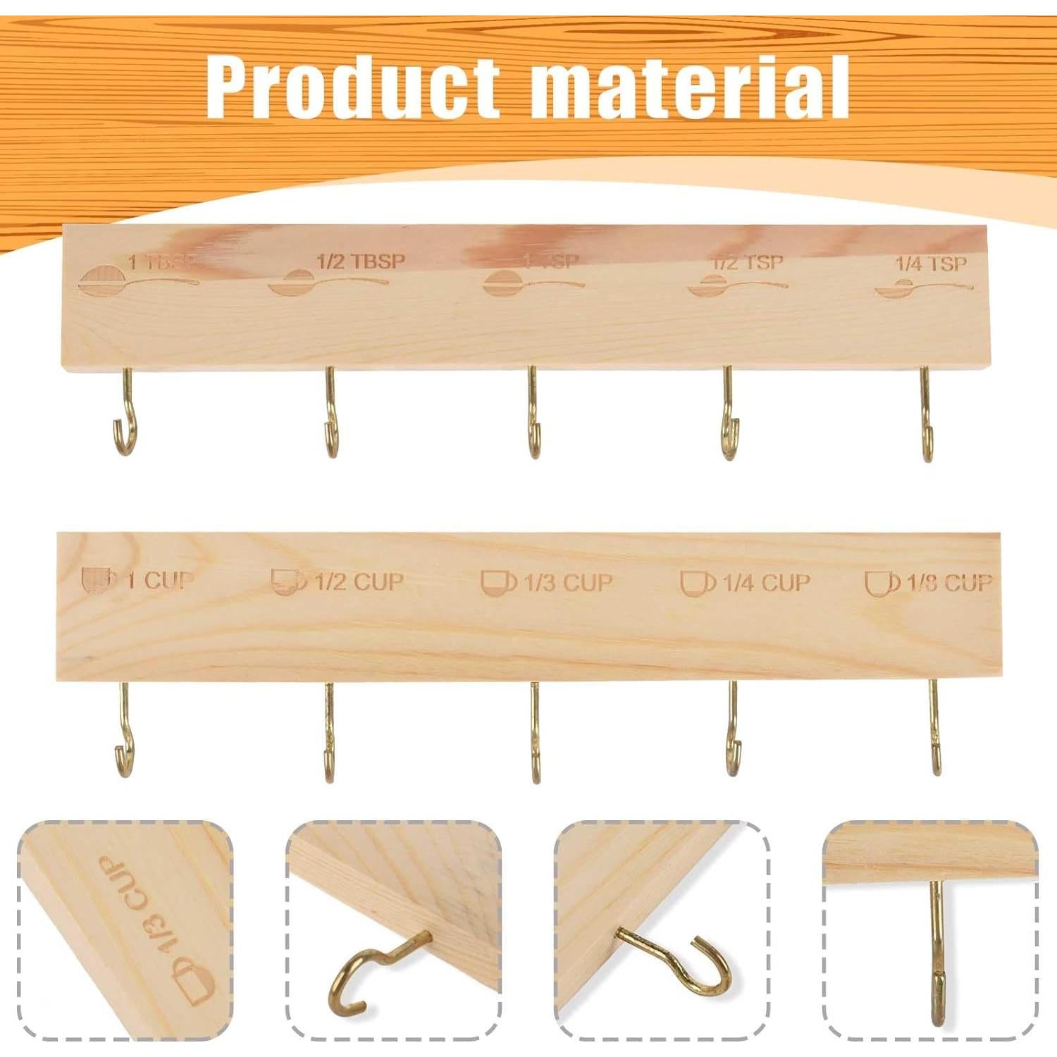 Soporte Colgante de Tazas y Cucharas Medidoras SoeKoa