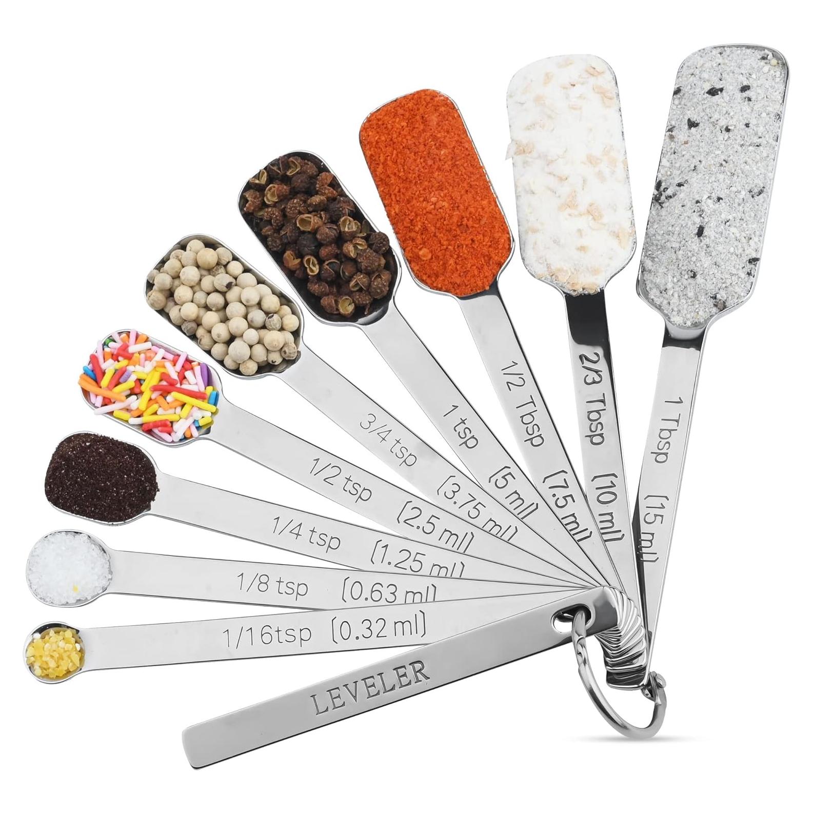 Juego de Cucharas Medidoras Kalsreui Acero Inoxidable 10 Piezas