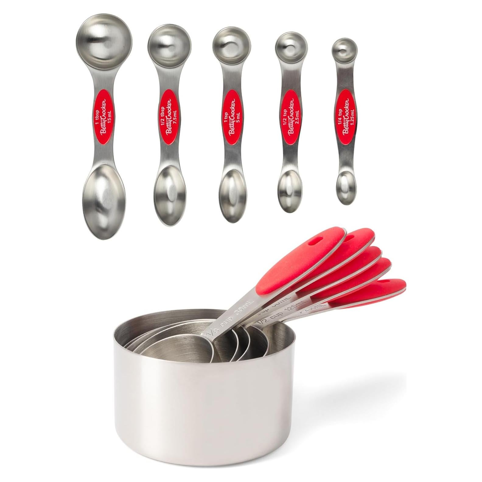 Conjunto de Cocina Medidor Betty Crocker 10 Piezas Acero Inoxidable