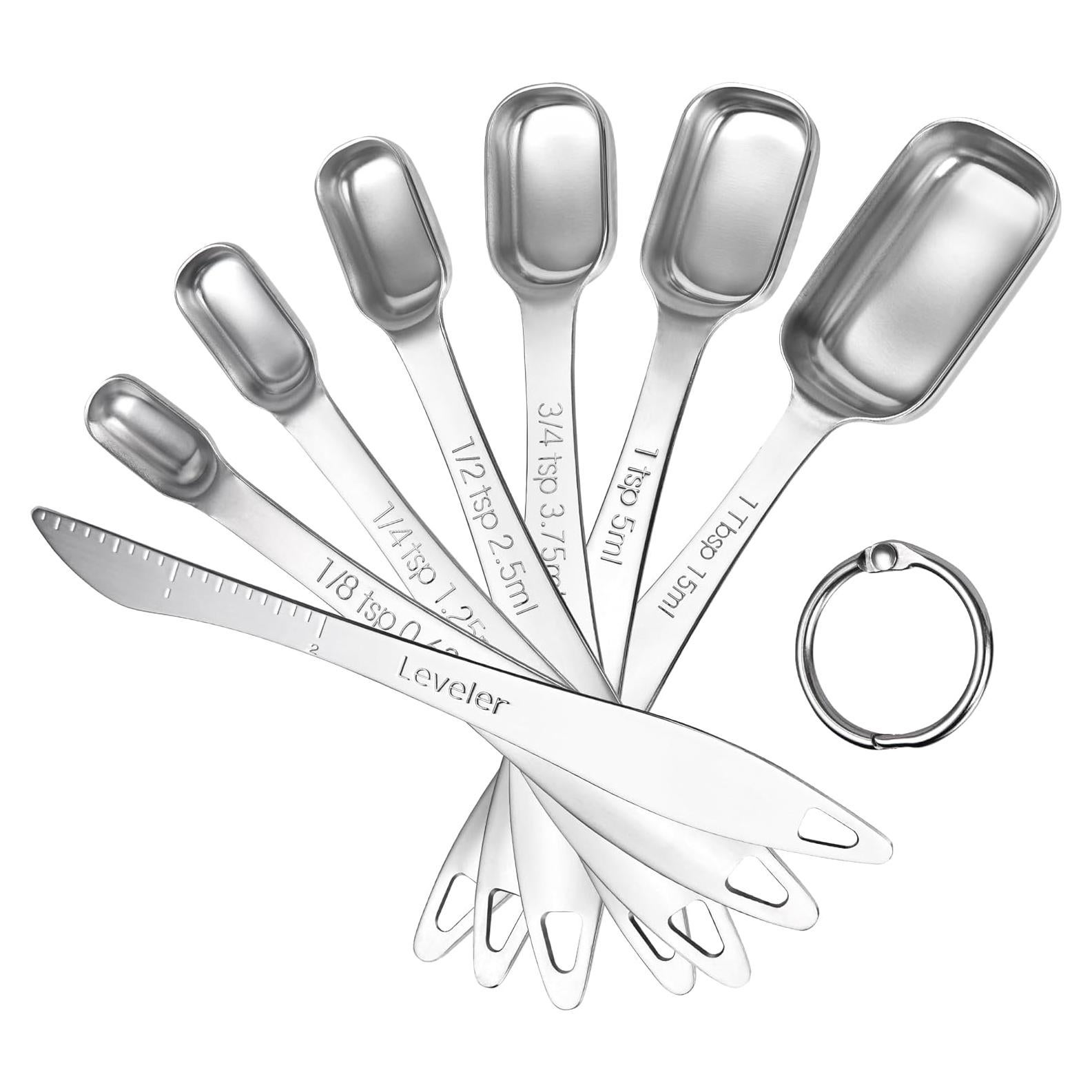 Juego de Cucharas Medidoras U-Taste Acero Inoxidable 7 Piezas