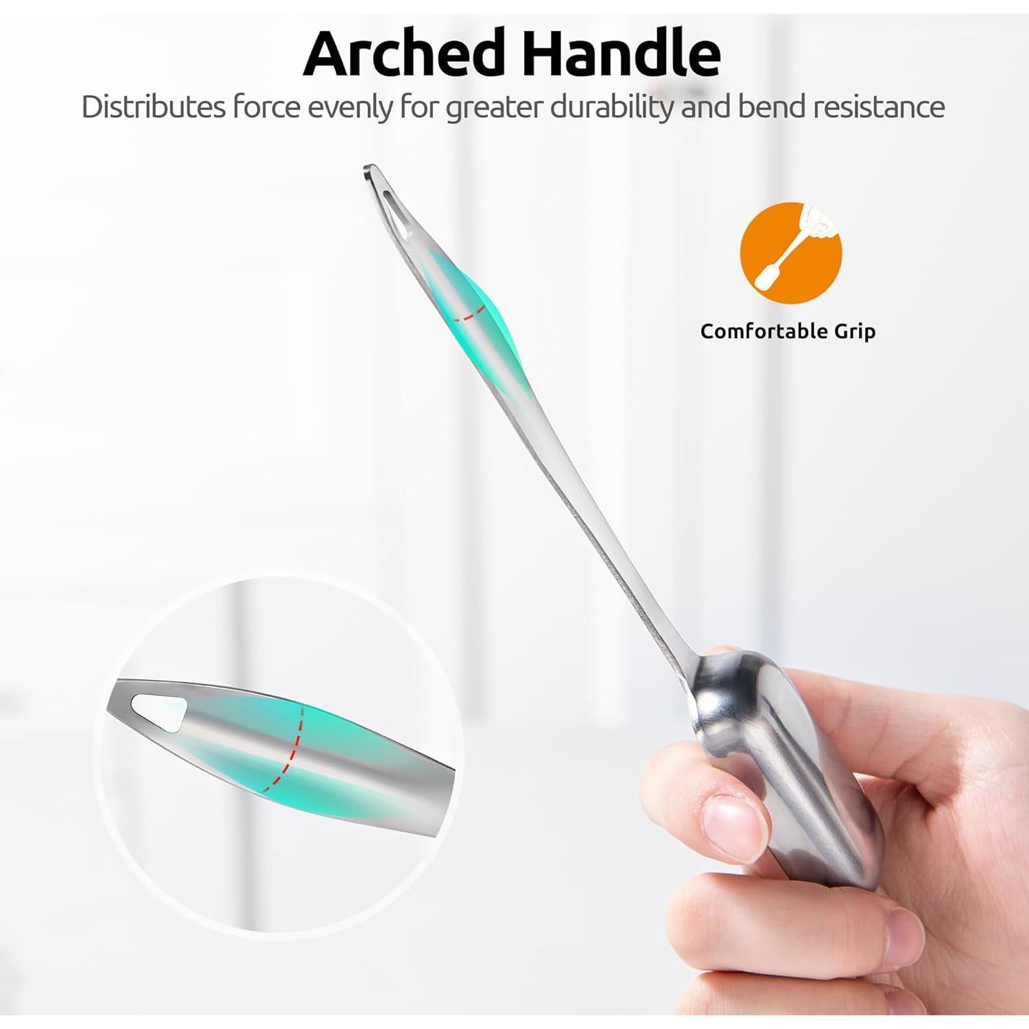 Juego de Cucharas Medidoras U-Taste Acero Inoxidable 7 Piezas