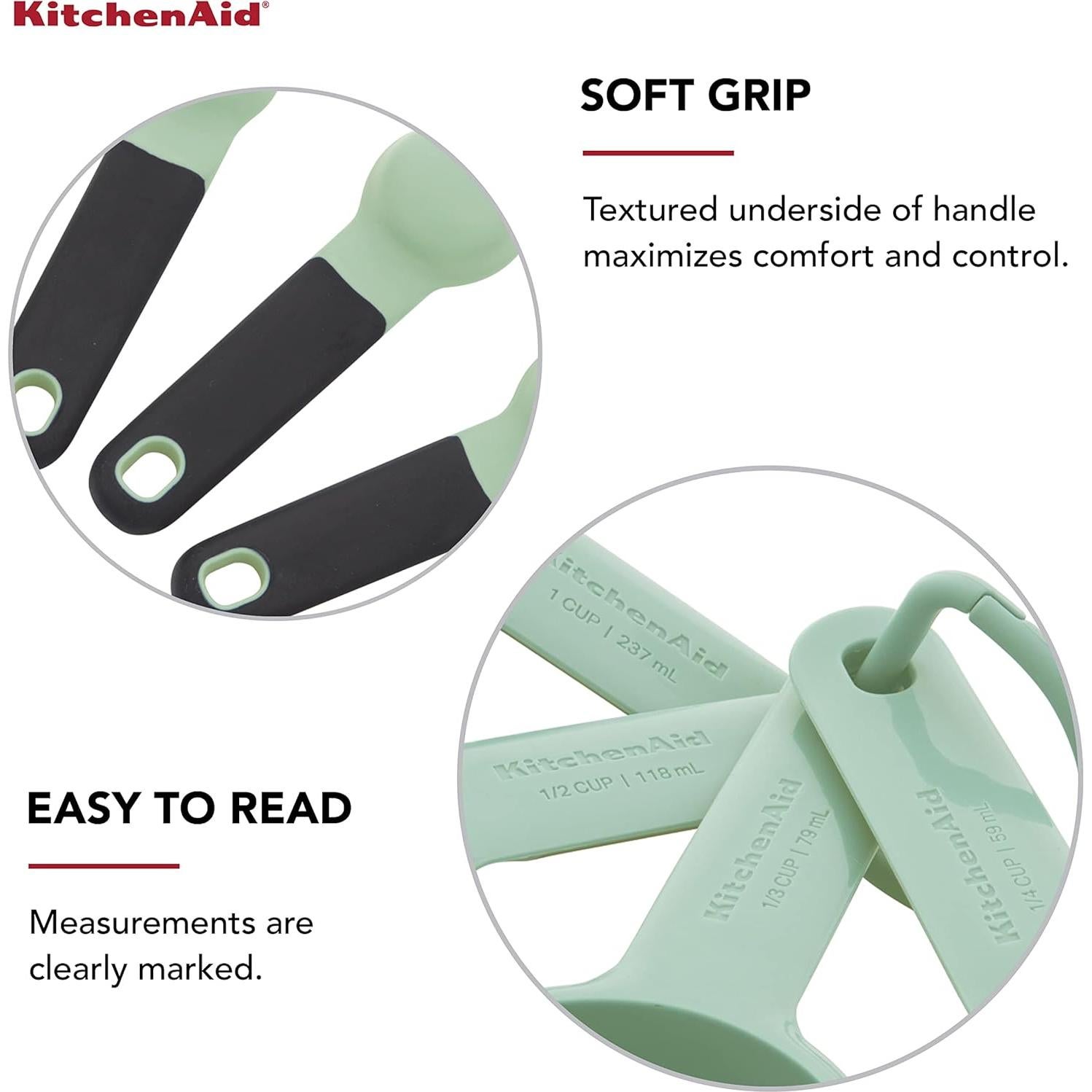 Juego de Tazas y Cucharas Medidoras KitchenAid 9 Piezas Pistacho