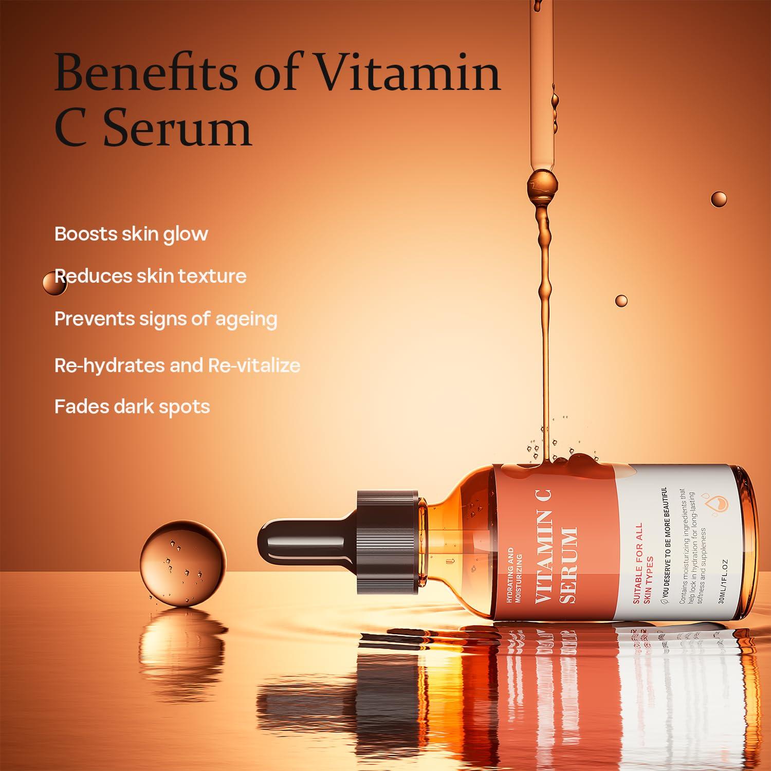 Suero Facial Antienvejecimiento Tinclen 29.57 ml Vitamina C