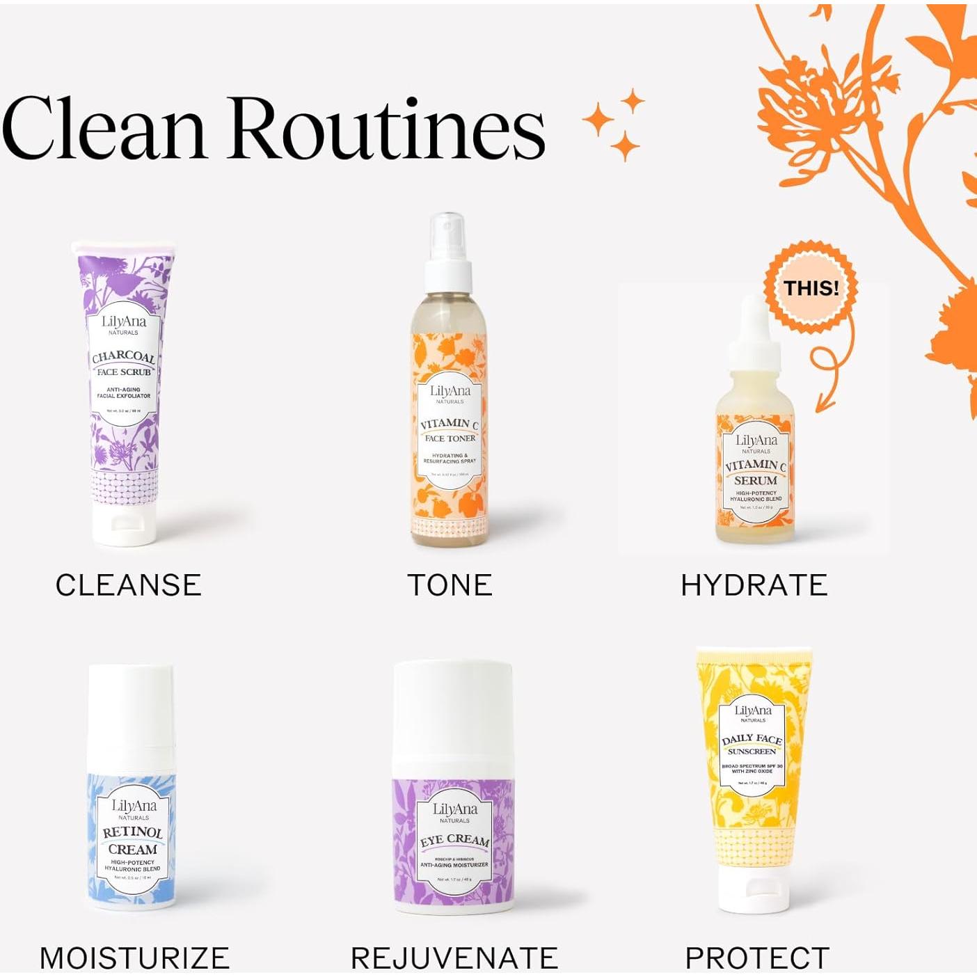 Suero de Vitamina C LilyAna Naturals 30 ml x 2 - Antienvejecimiento