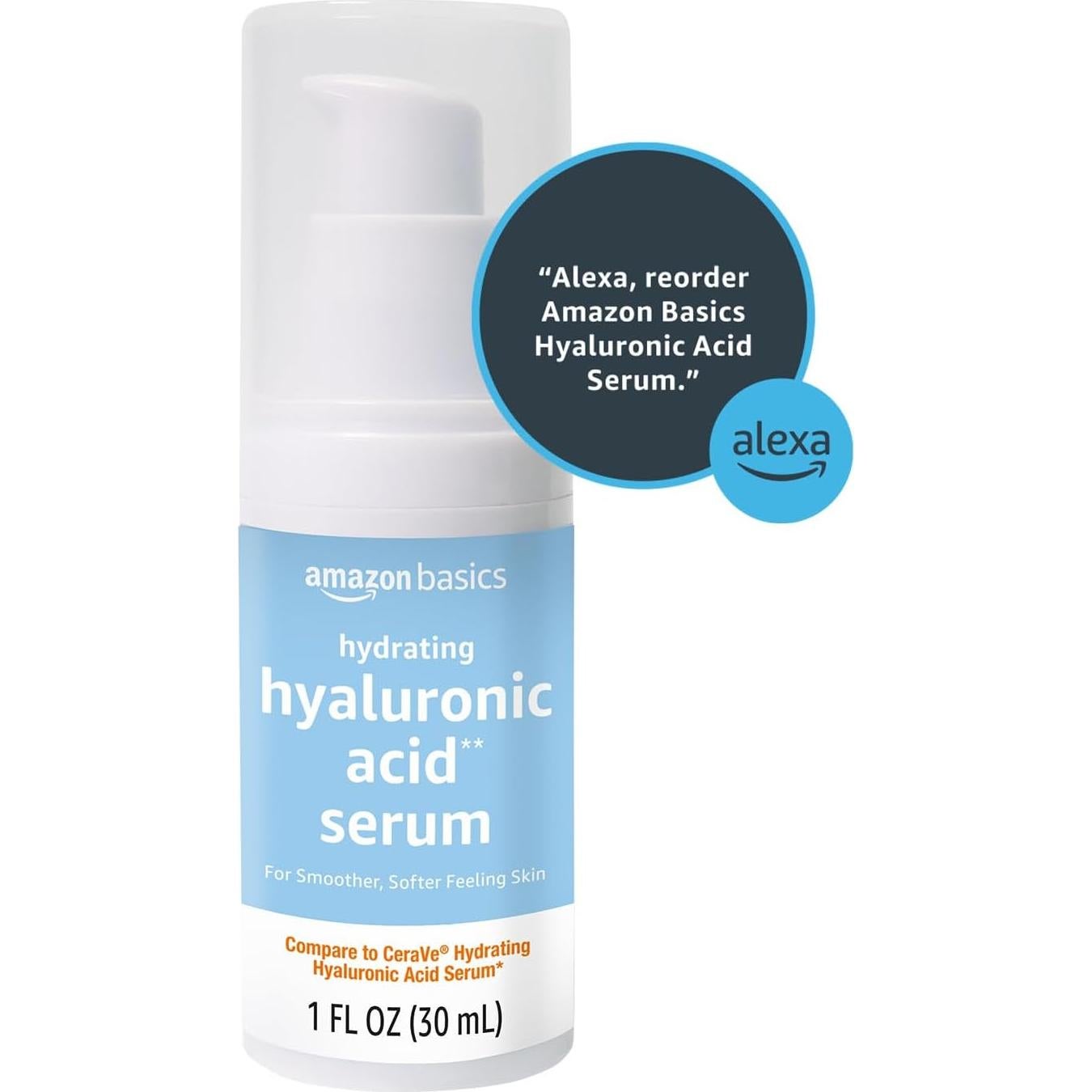 Suero Hidratante Ácido Hialurónico Amazon Basics 29.57ml