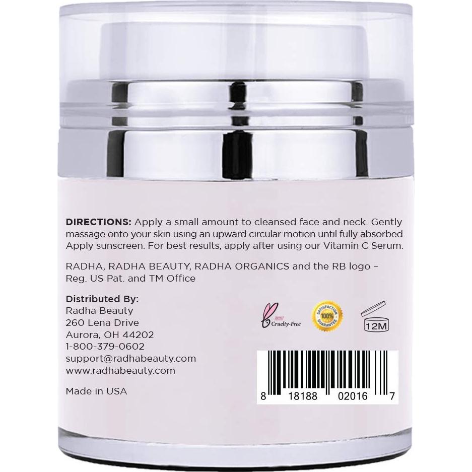 Crema Hidratante de Retinol Radha Beauty 50 ml - 2.5% Retinol