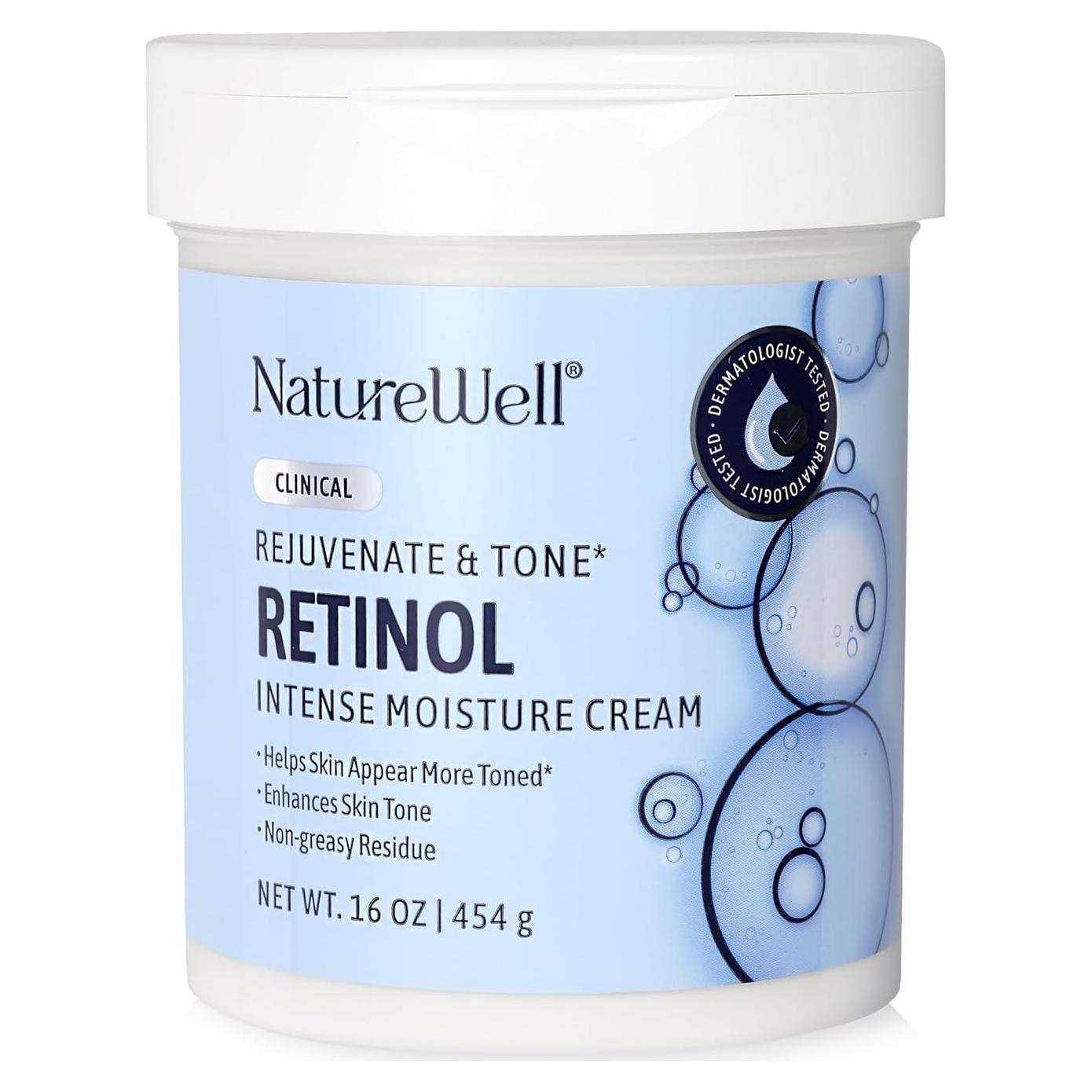 Crema Hidratante Intensa NATURE WELL Retinol 454 g