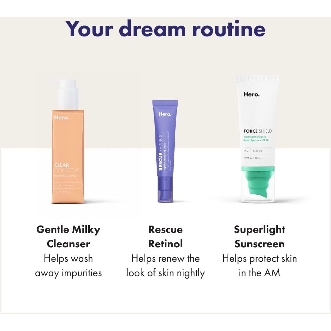 Crema Nocturna Suave Hero Cosmetics Rescue Retinol 30 ml