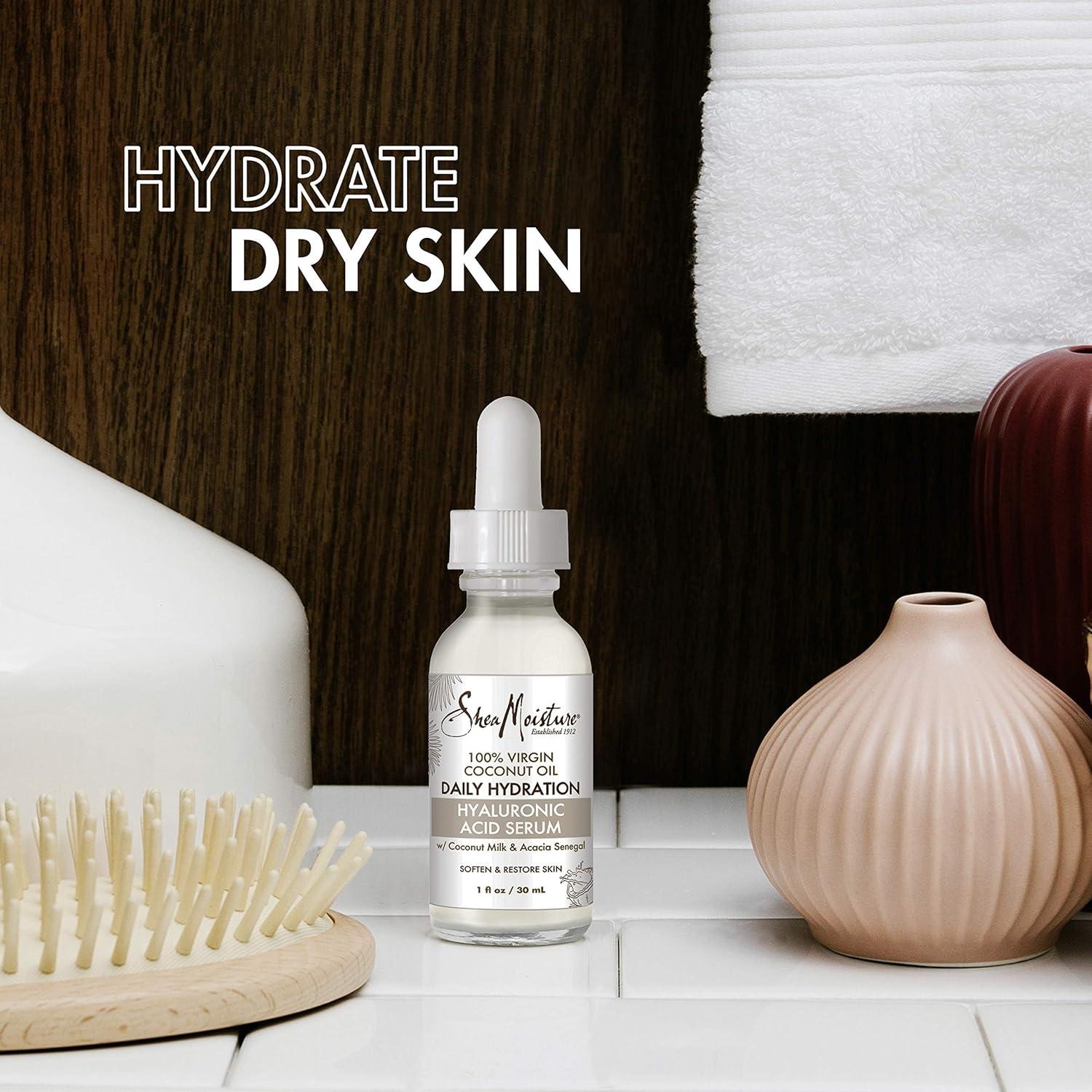 Suero Facial SheaMoisture Ácido Hialurónico 29.57 ml Piel Seca