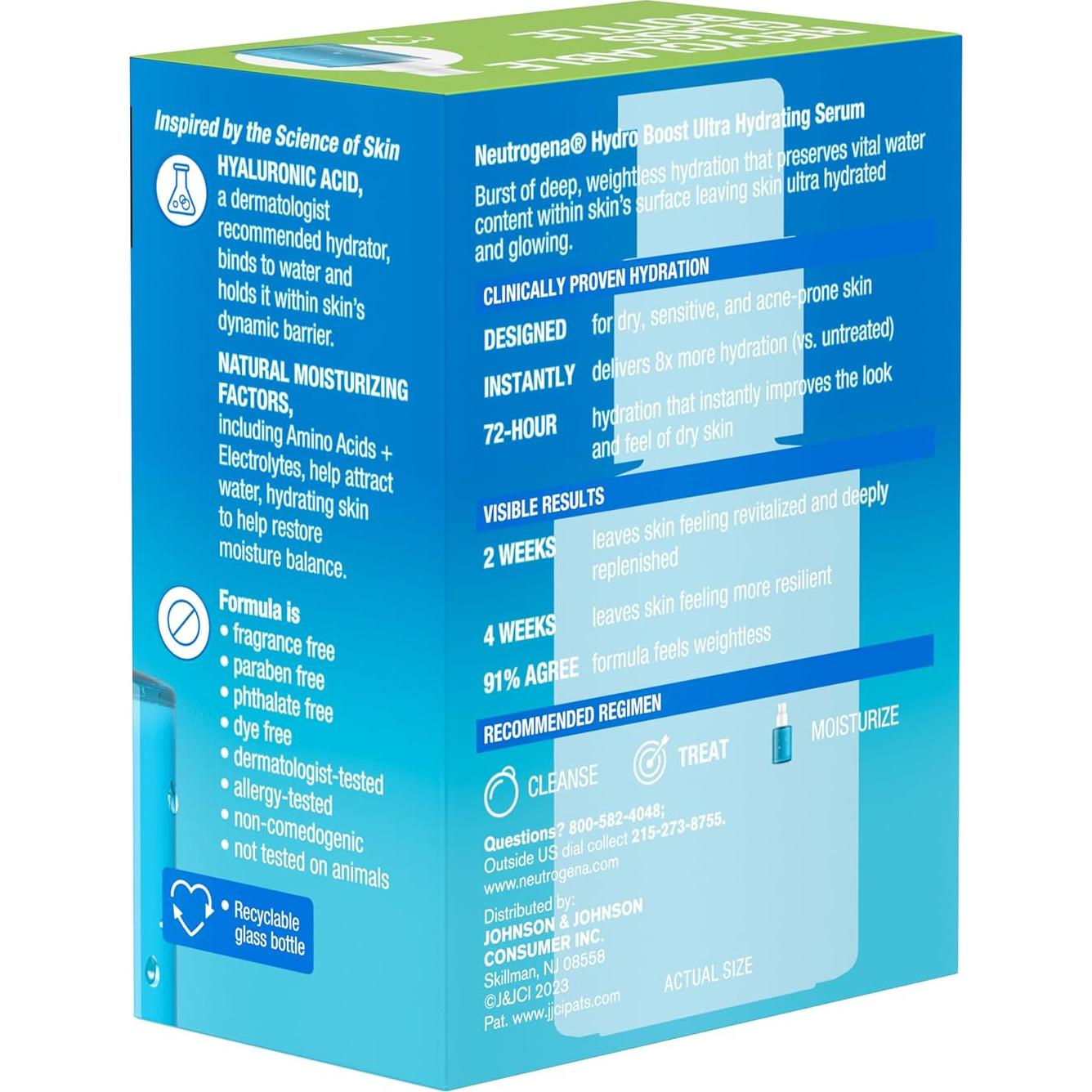 Suero Facial Ultra Hidratante Neutrogena Hydro Boost 29 ml