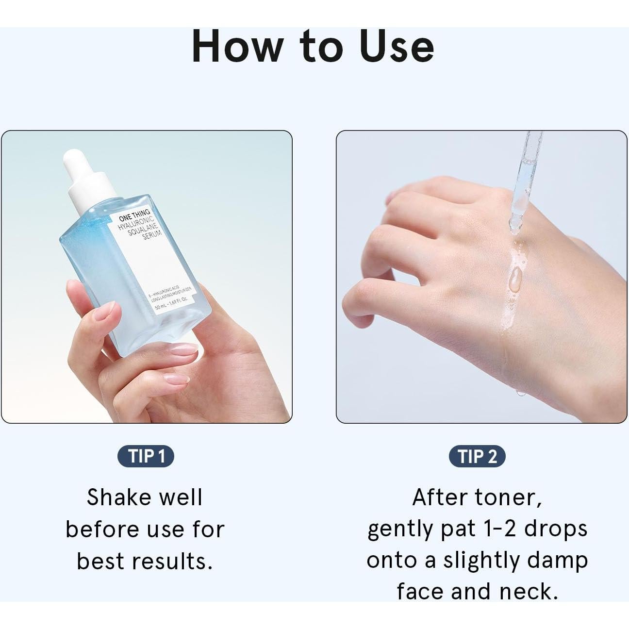 Suero de Escualano Hialurónico One Thing 50ml - Hidratante Facial