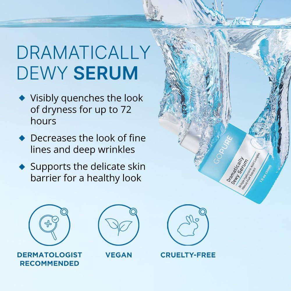 Suero Hidratante goPure con Ácido Hialurónico y Aloe Vera 29.57 ml