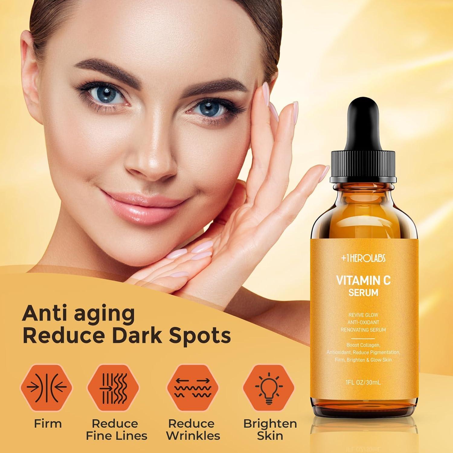 Suero de Vitamina C 30ml 1HEROLABS - Anti Envejecimiento Facial
