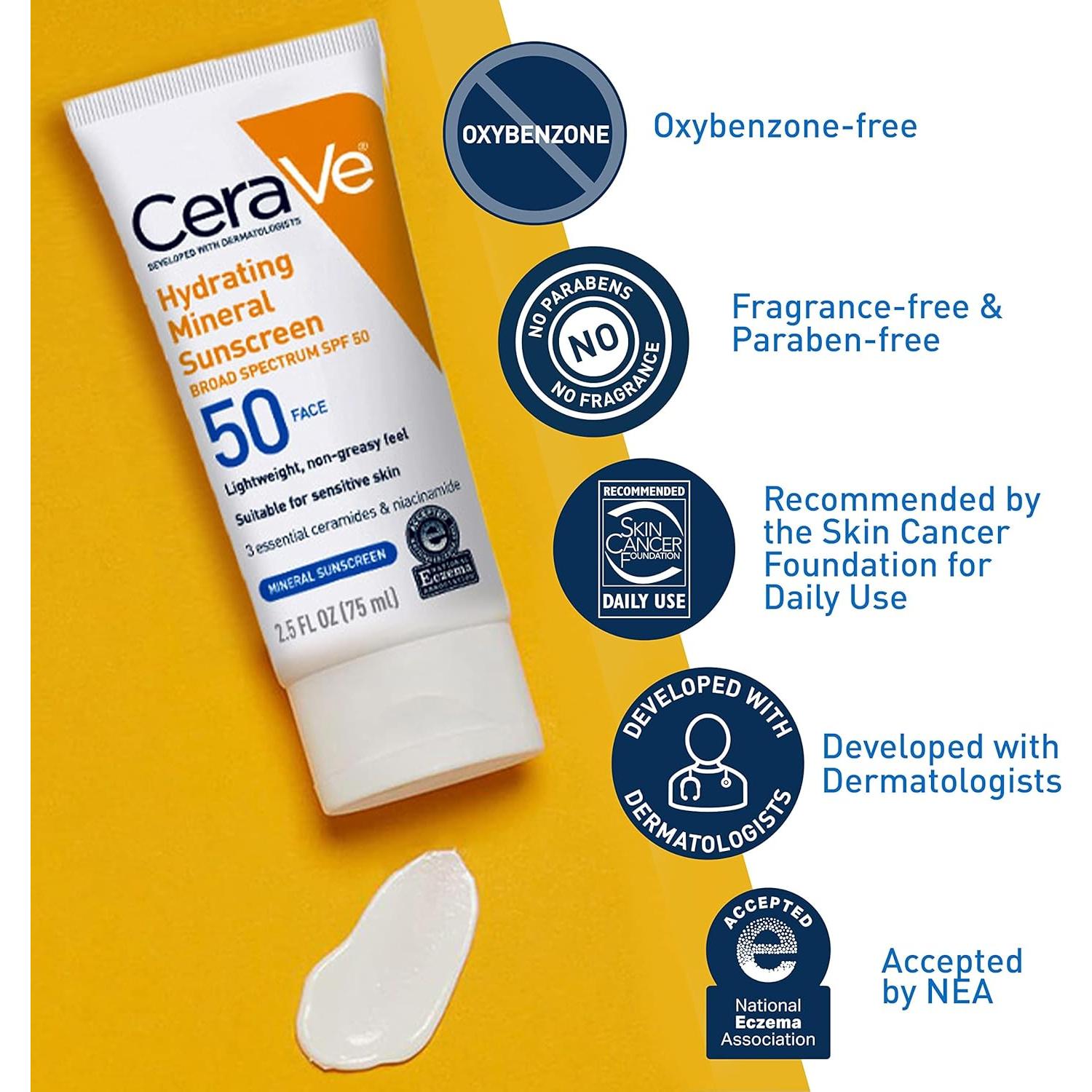 CeraVe Protector Solar Facial Mineral SPF 50 70.87 g