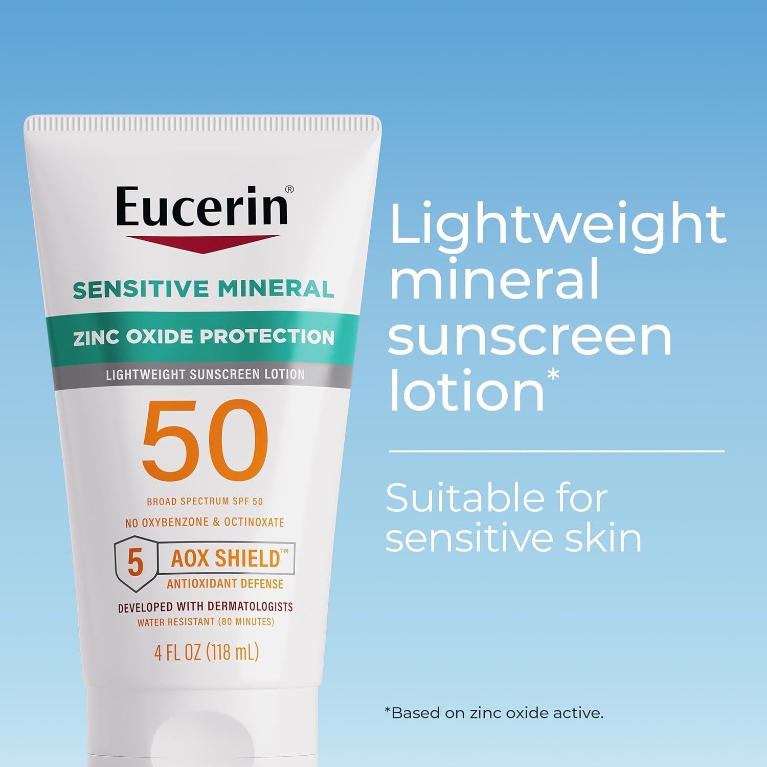 Protector Solar Mineral Eucerin Sun Sensitive SPF 50 - 118 ml
