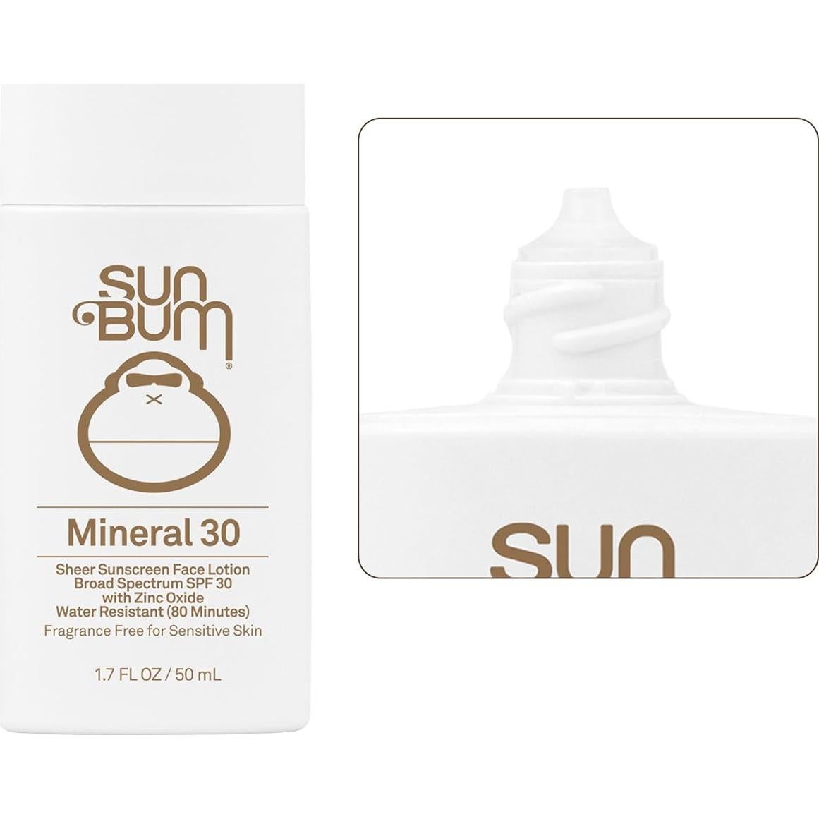 Protector Solar Facial Mineral SPF 30 Sun Bum - 48.2 g