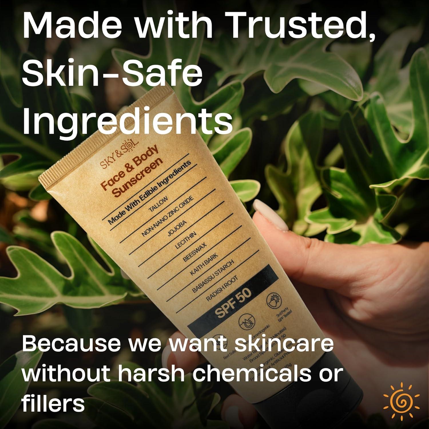 Protector Solar Mineral SPF 50 Sky y Sol - 85 g Ecológico