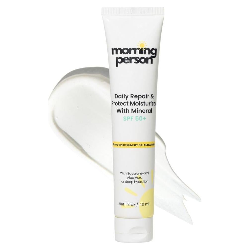 Hidratante Diario SPF 50+ Morning Person con Escualano y Aloe Vera