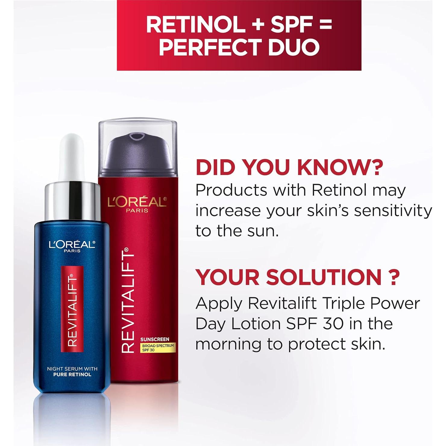 Suero Nocturno L'Oreal Paris Revitalift 0.3% Retinol 28.35 g