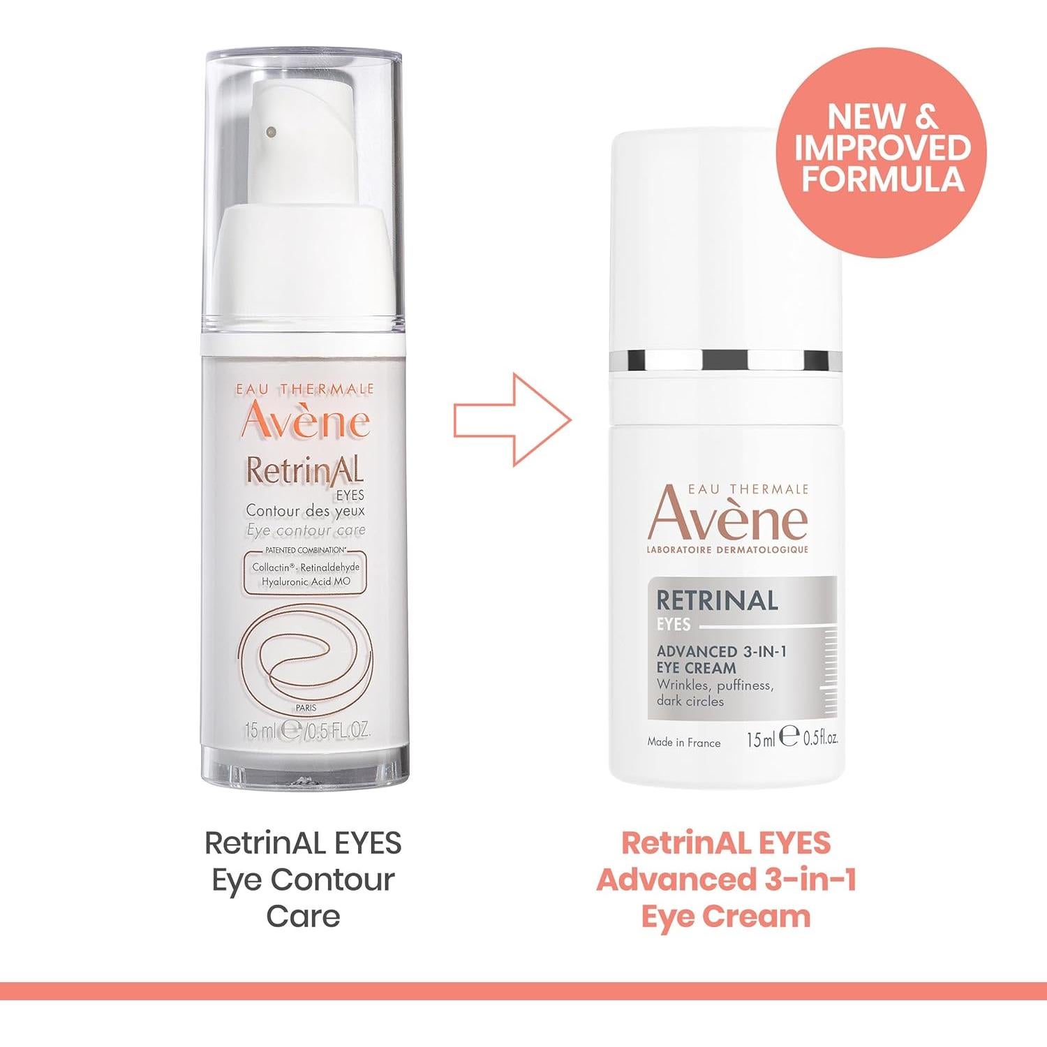Crema para Ojos Avène Retrinal EYES 3-en-1 Antienvejecimiento