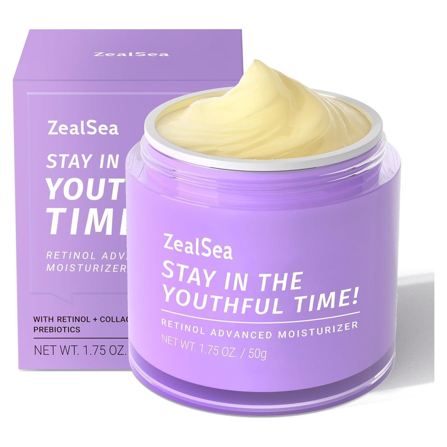 Crema Facial Antienvejecimiento ZealSea con Retinol y Colágeno 50 g