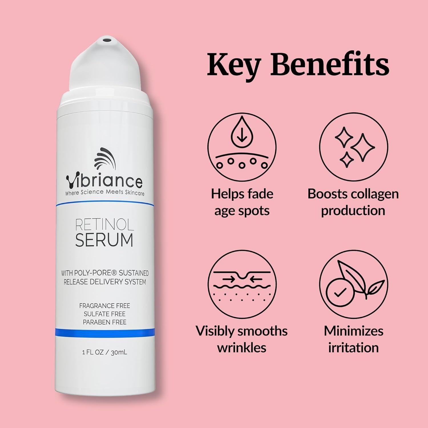 Suero de Retinol Vibriance 29.57 ml - Piel Sensible y Madura