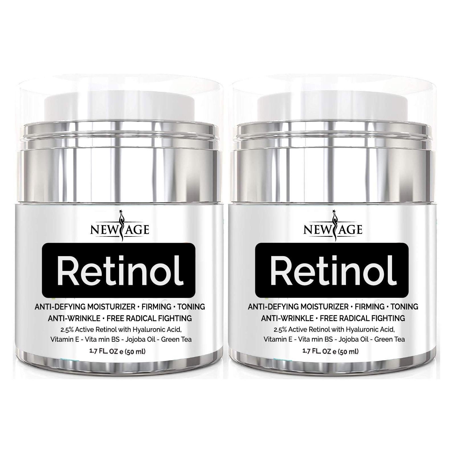 Crema de Retinol New Age 50 ml con Ácido Hialurónico y Vitamina E - Antienvejecimiento