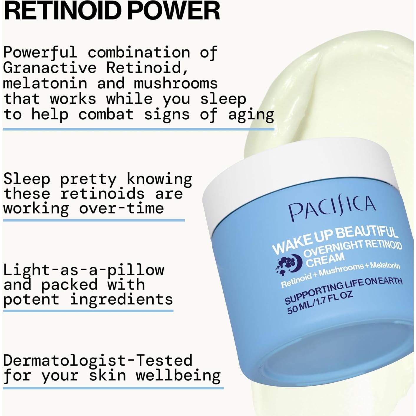 Crema Nocturna Retinoide Pacifica 48g - Hidratante Antienvejecimiento