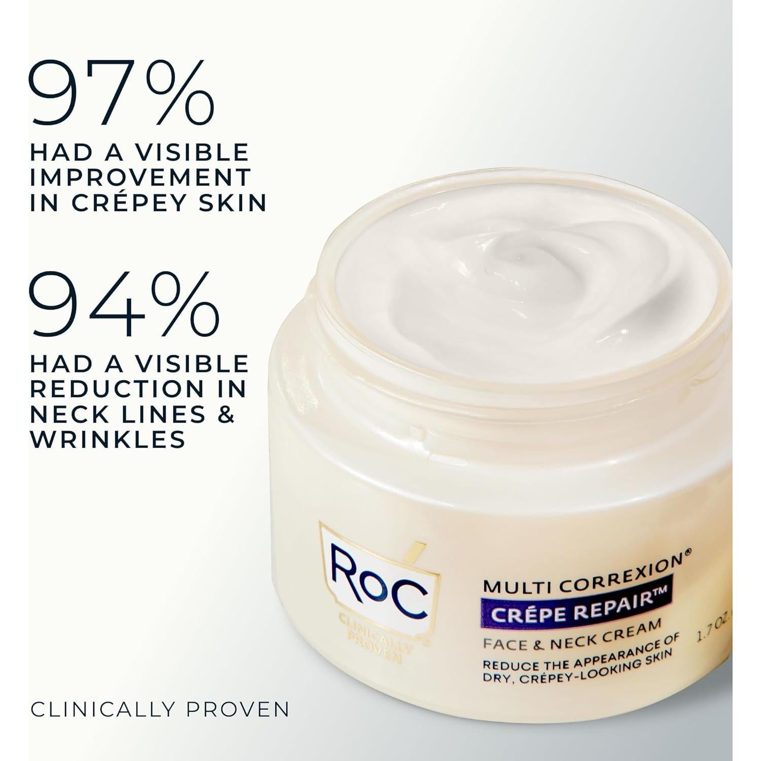 Crema Hidratante Facial Anti Envejecimiento RoC 48g + Cápsulas Retinol 7ct