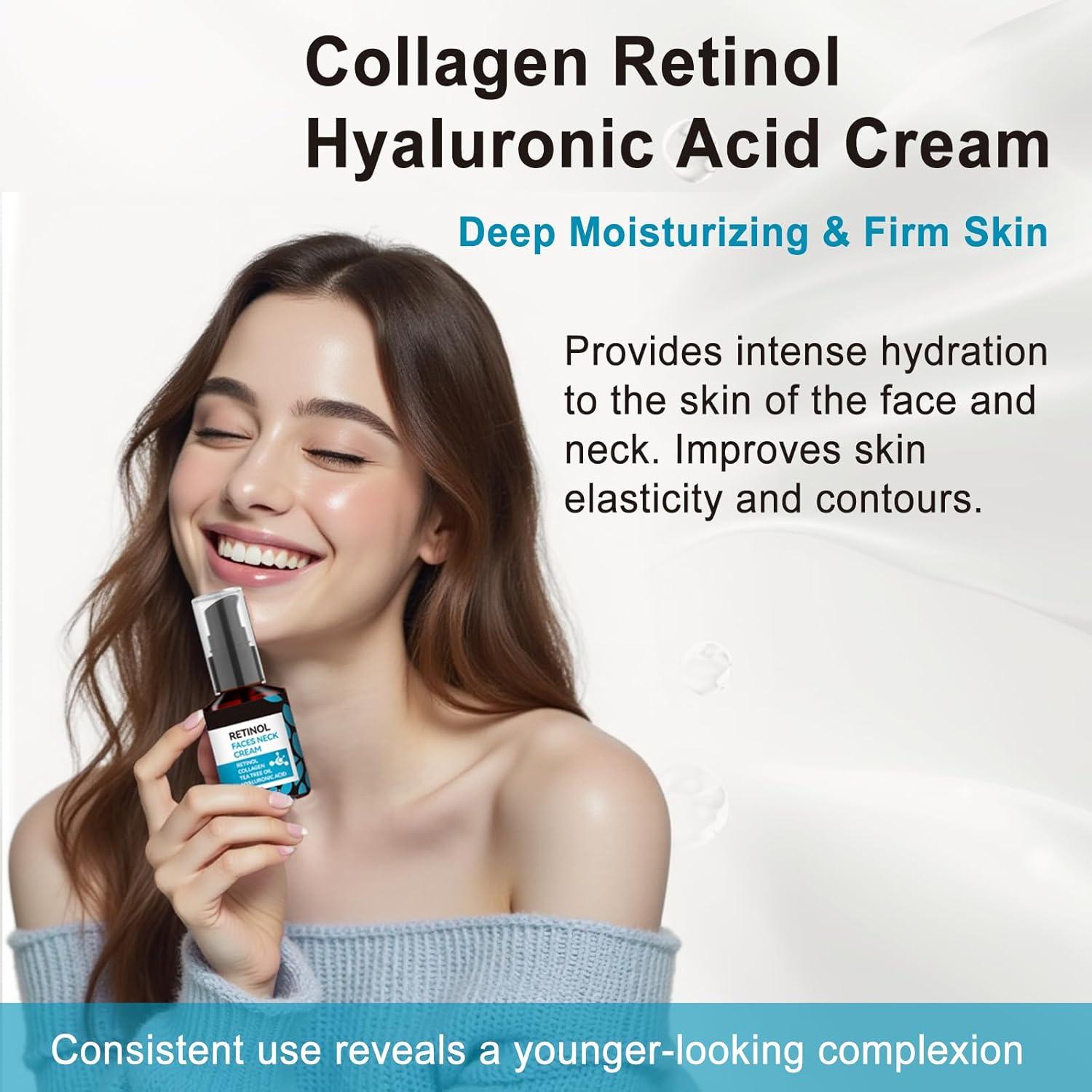 Crema Facial Antienvejecimiento EELHOE con Colágeno y Retinol 50 g