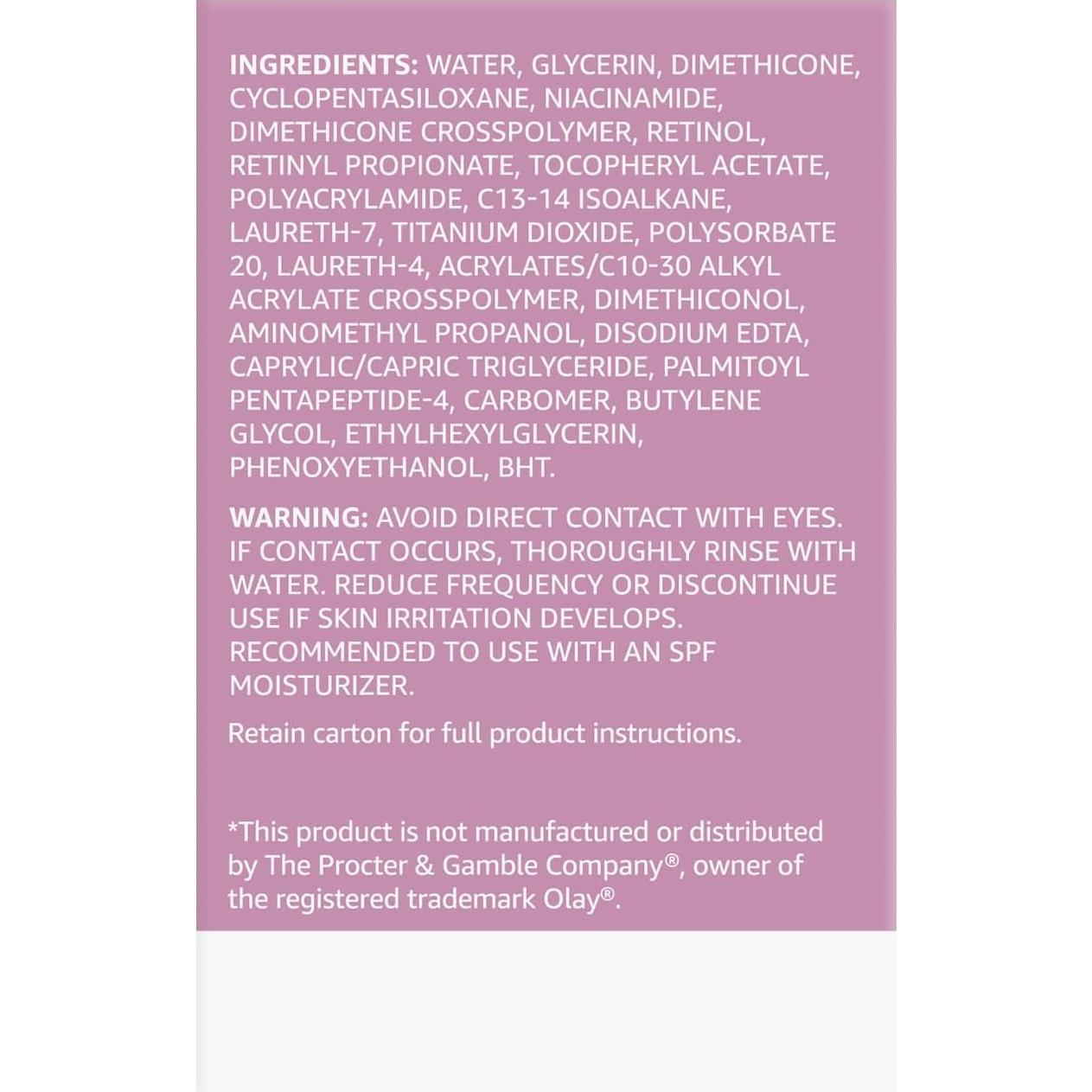 Crema para los Ojos con Retinol Amazon Basics 14g Sin Fragancia