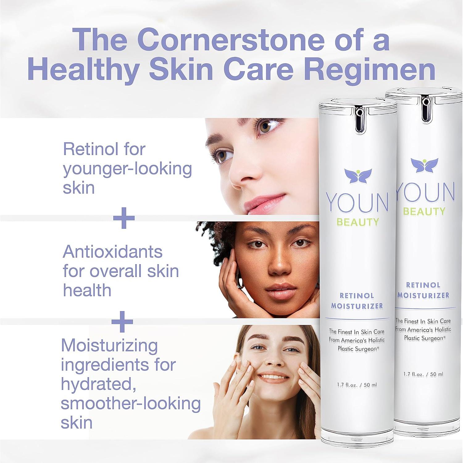 Crema Hidratante Nocturna Retinol YOUN Beauty 50ml - Piel Suave