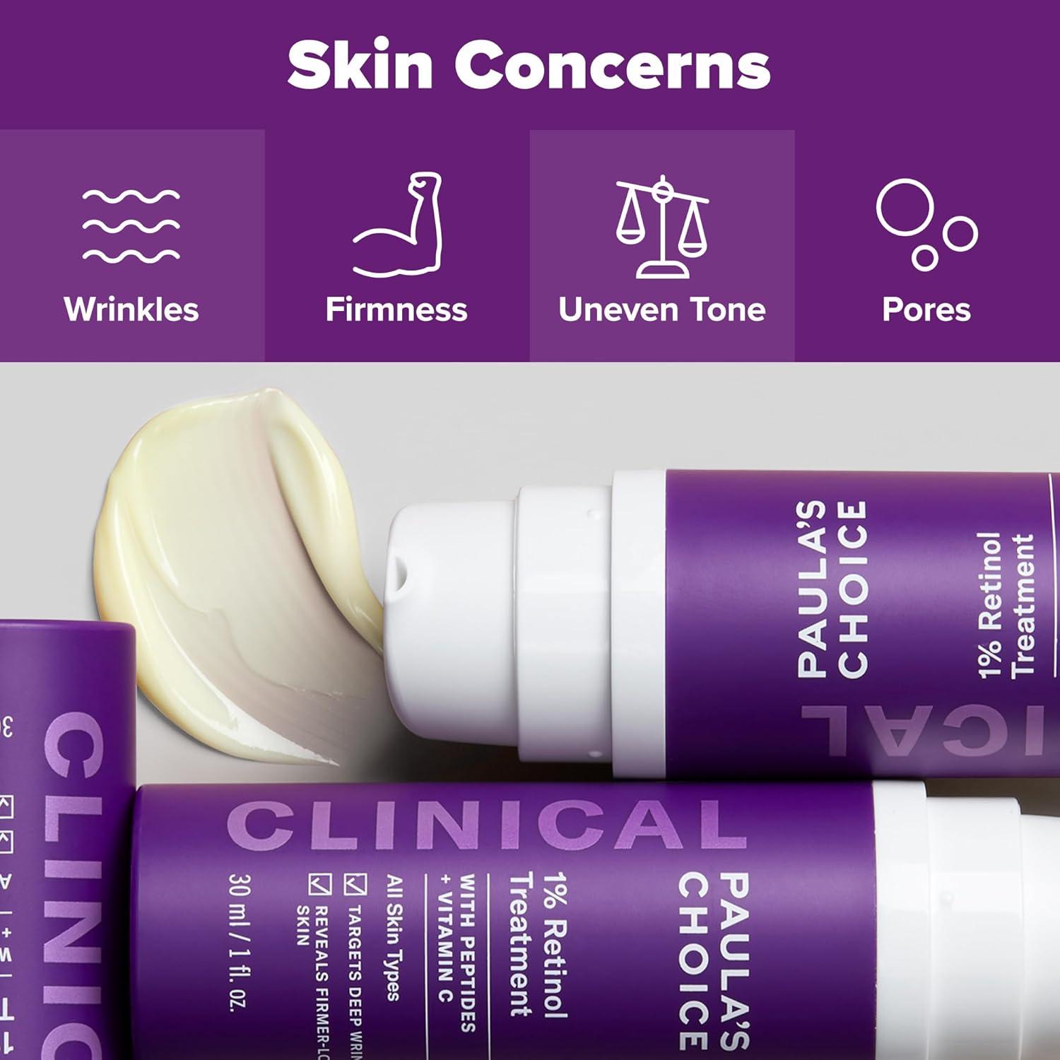 Crema Reafirmante Paula's Choice Retinol 1% con Péptidos 30ml