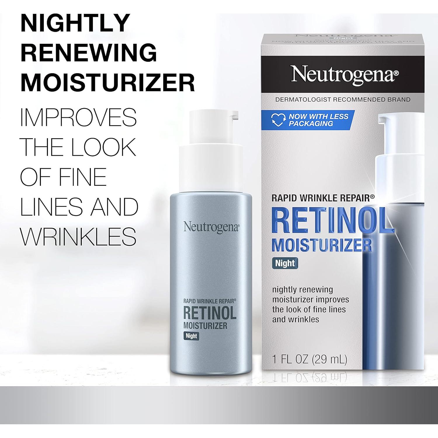 Crema Hidratante Facial Neutrogena 50 ml con Retinol y Ácido Hialurónico