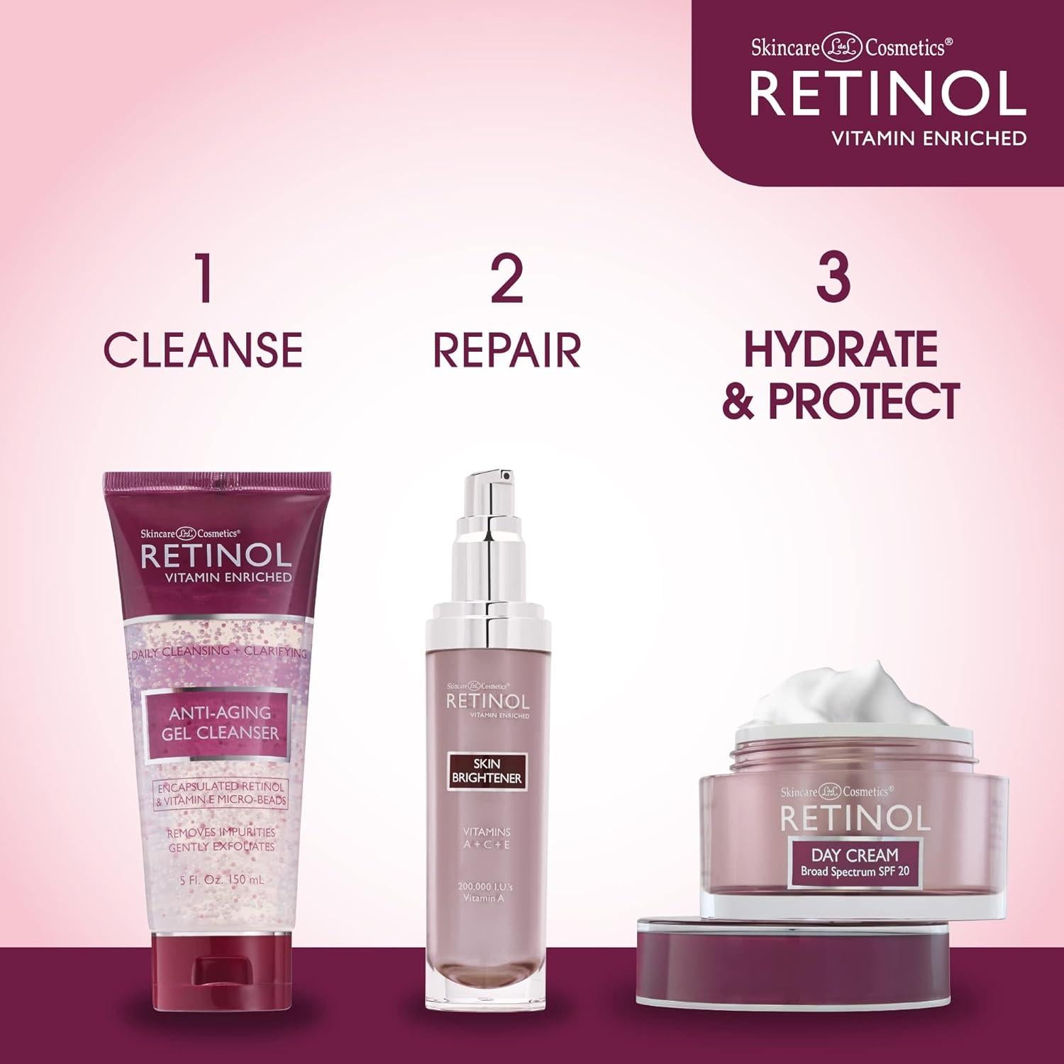 Crema de Día Retinol SPF 20 Skincare LdeL 90g Hidratante