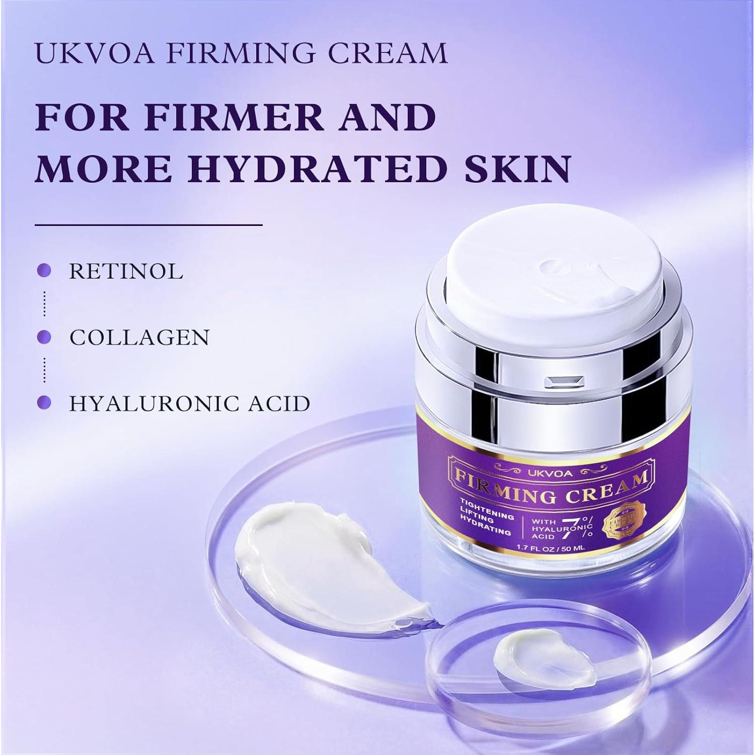 Crema Antiarrugas para Cuello y Cara UKVOA 50ml con Retinol