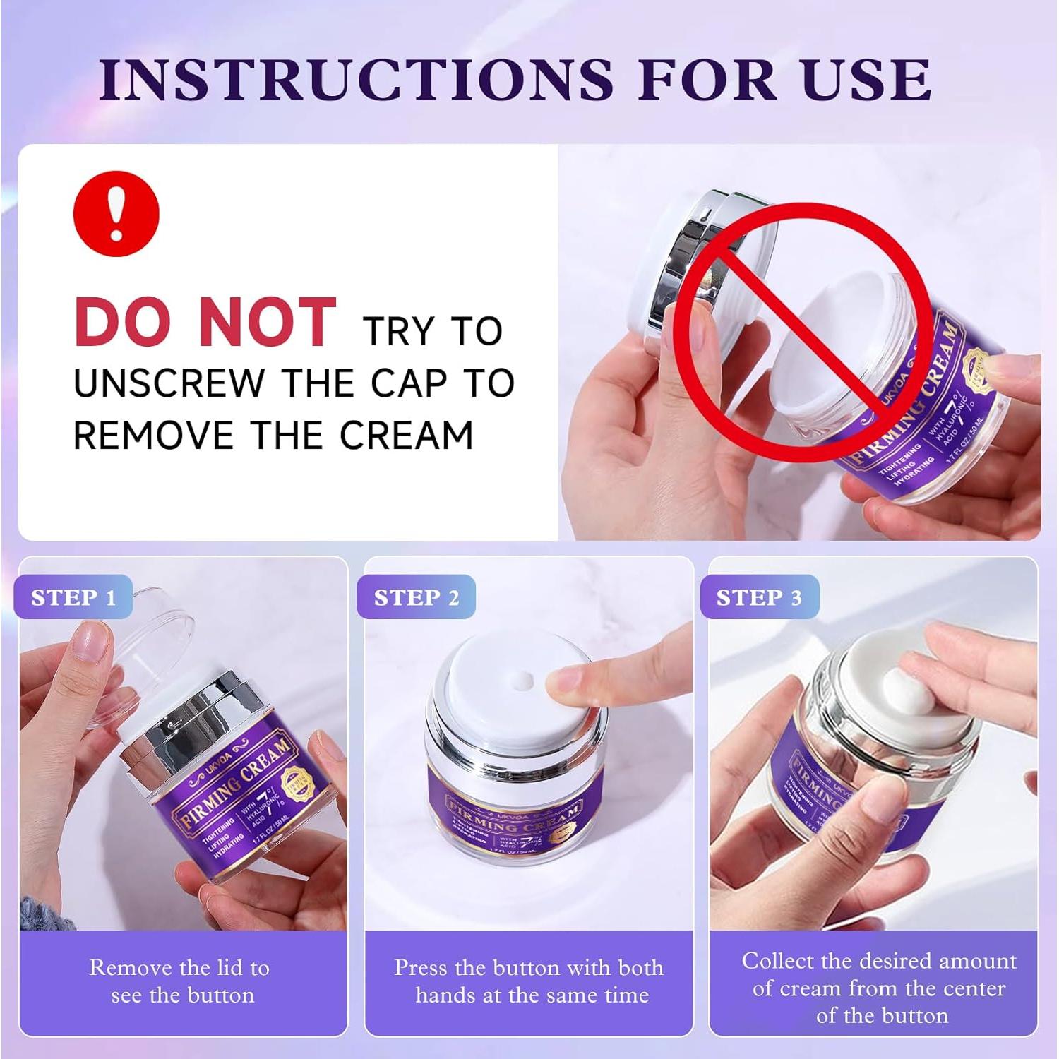 Crema Antiarrugas para Cuello y Cara UKVOA 50ml con Retinol