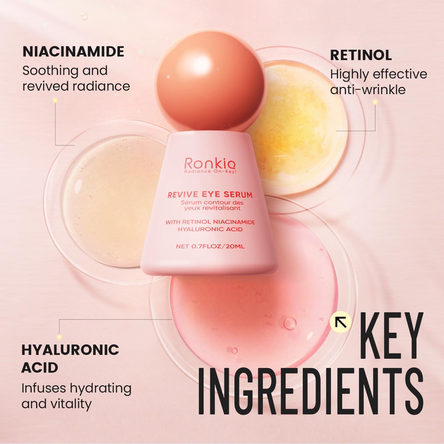 Crema para Ojos RONKIE con Retinol 20.9 ml - Antienvejecimiento