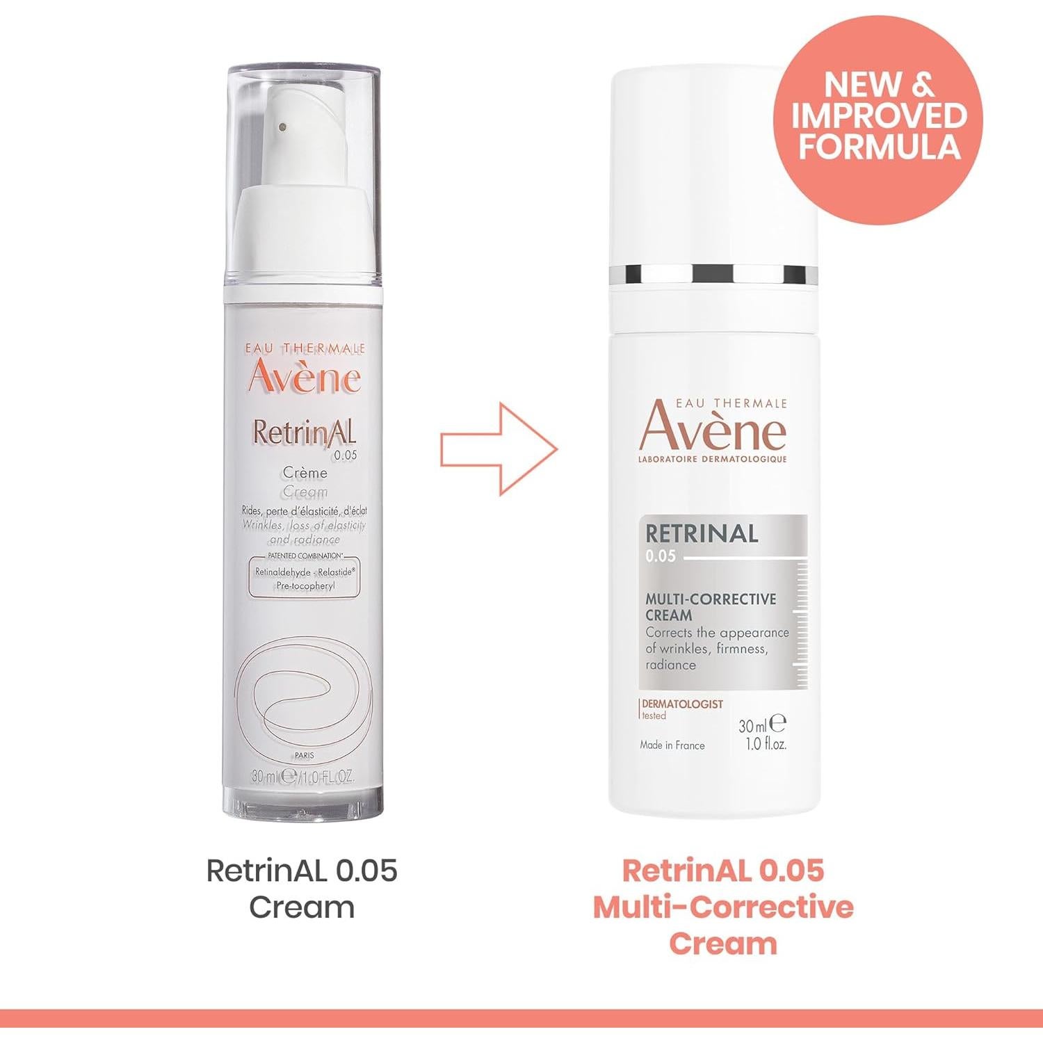 Crema Facial Antienvejecimiento Avène 29.57 ml Retinal 0.05%