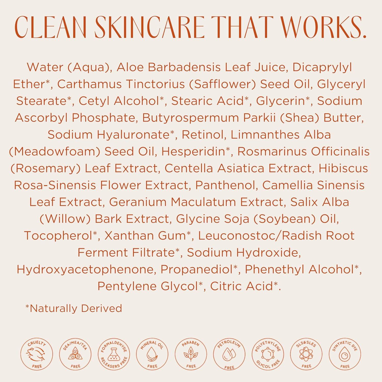 Crema Hidratante Nocturna de Retinol InstaNatural 100 ml