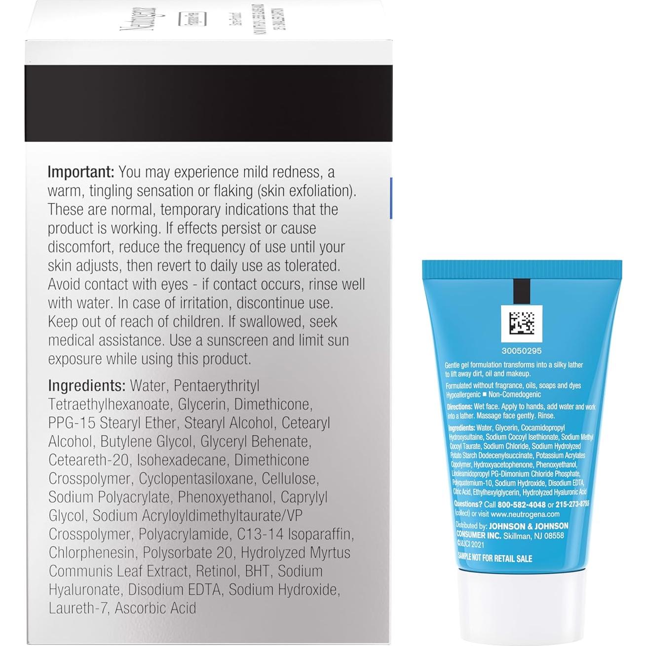 Crema Facial Antienvejecimiento Neutrogena 48.19 g + Limpiador 14.79 ml