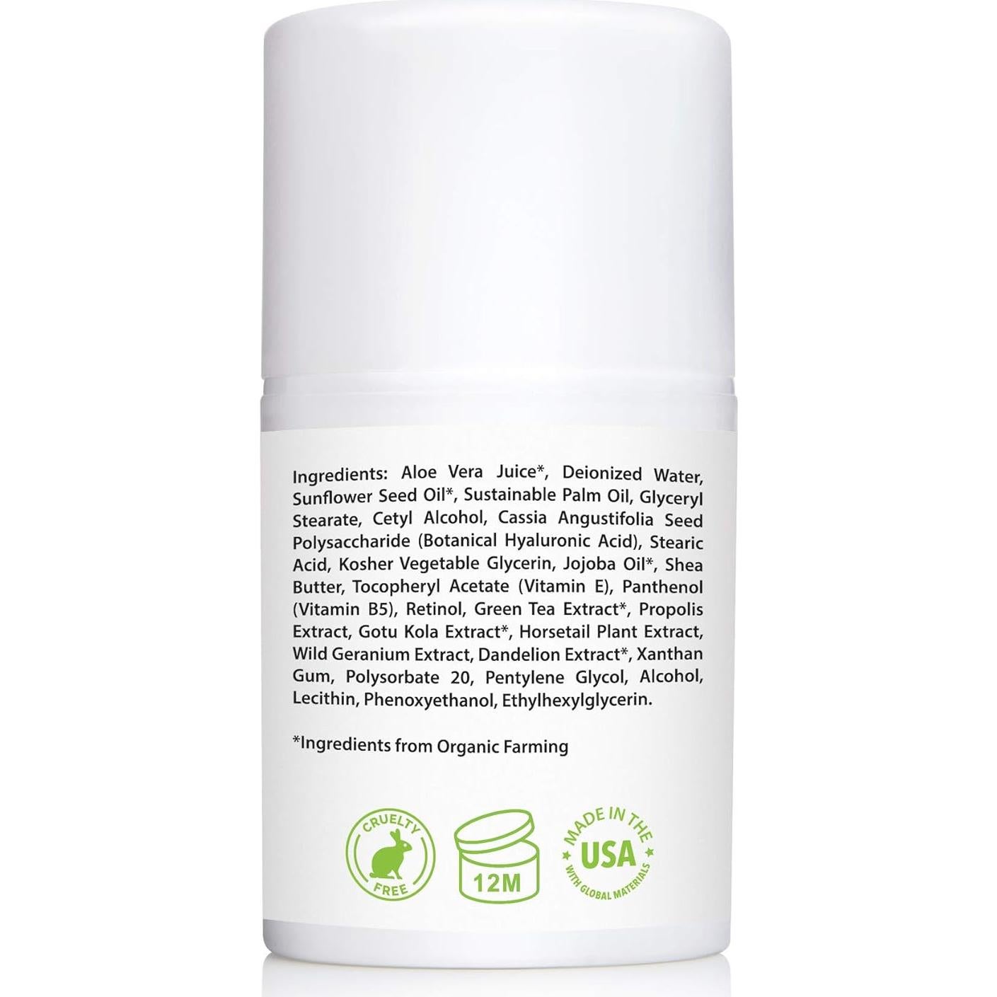 Crema de Retinol 2.5% Amara Beauty con Ácido Hialurónico 50 ml