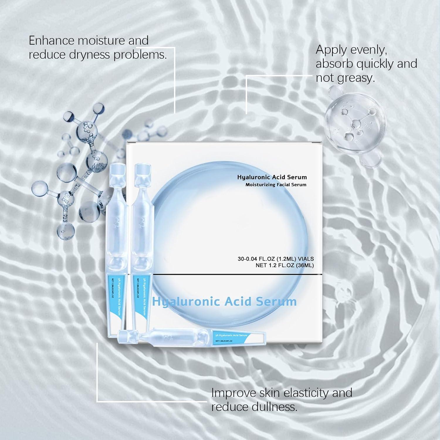 Suero de Ácido Hialurónico 3% ARCHIDATE - 30 Viales Ultra-Hidratantes