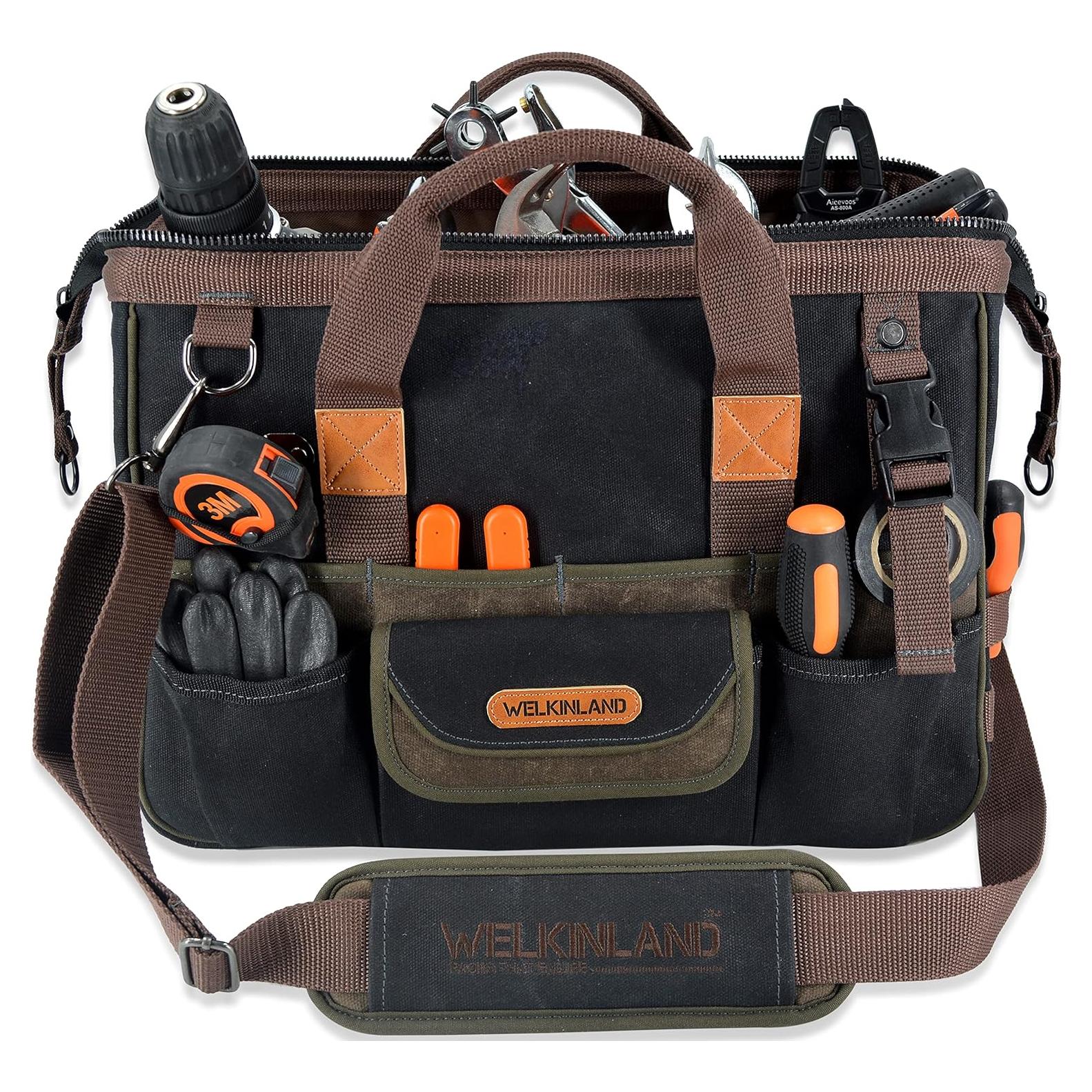 Bolsa de Herramientas Welkinland 40 cm 32 Bolsillos Resistente