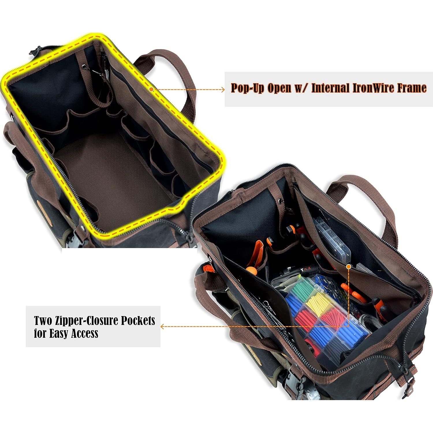 Bolsa de Herramientas Welkinland 40 cm 32 Bolsillos Resistente