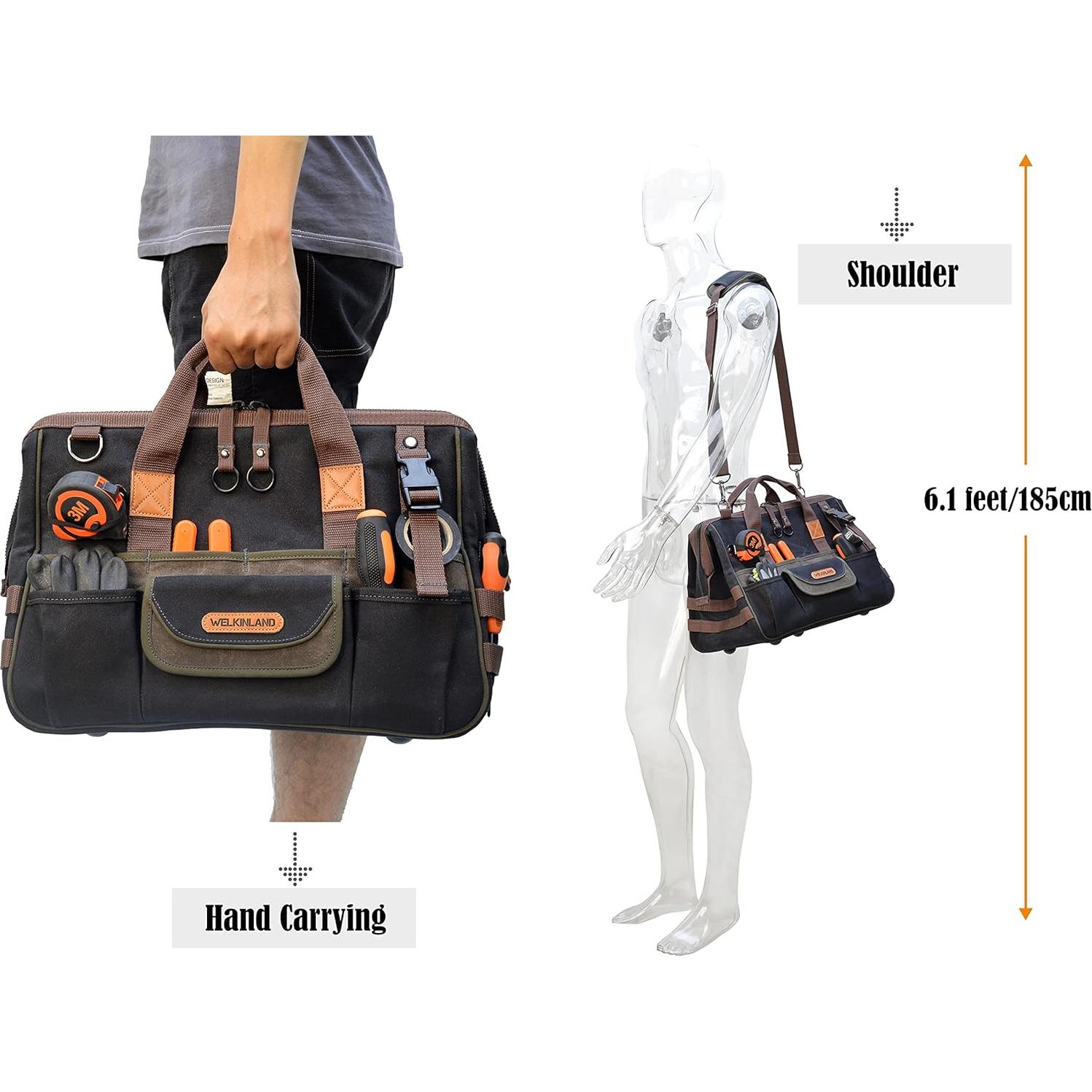 Bolsa de Herramientas Welkinland 40 cm 32 Bolsillos Resistente